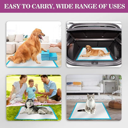 IMMCUTE Dog Pee Pads Extra Large 28"x34", X-Large Training Puppy Pee Pads Super Absorbent & Leak-Proof, XL Disposable Pet Piddle Pad and Potty Pads for Dogs, Puppies, Doggie (XLarge:28"*34"-40 Ct)