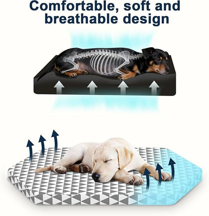 Orthopedic Dog Beds for Medium Dogs, Pet Bed with 6 Sides,Removable & cleanable Cover，M