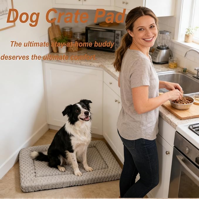 Dog Bed Mat (Light Brown, M(30"*20"*1.5"))