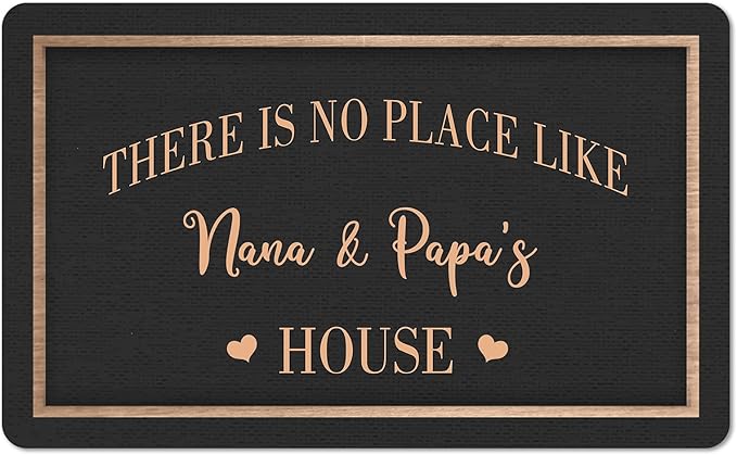 Custom Doormat with Family Name - Personalized Entryway Door Mat Front Door Mat for Outdoor Decor Entrance Mat Housewarming Gift with Anti-Slip Backing
