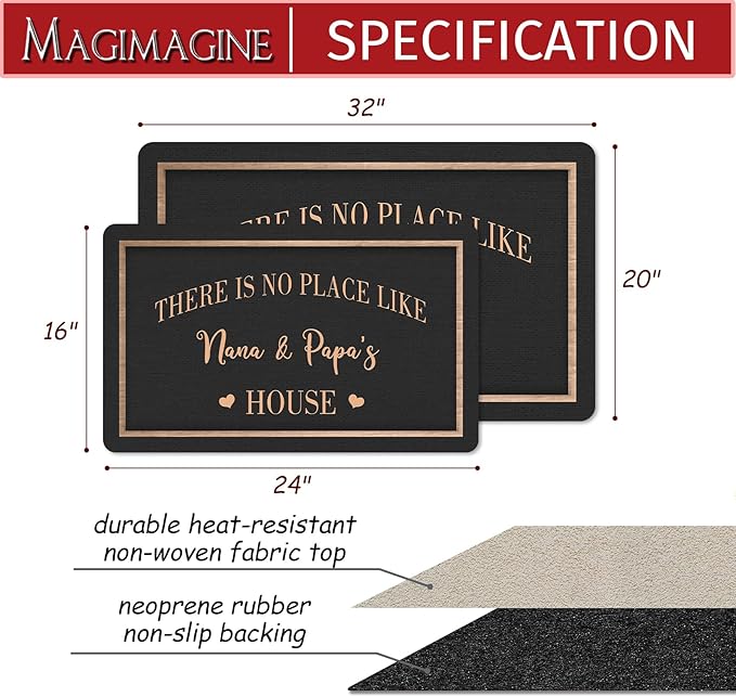Custom Doormat with Family Name - Personalized Entryway Door Mat Front Door Mat for Outdoor Decor Entrance Mat Housewarming Gift with Anti-Slip Backing