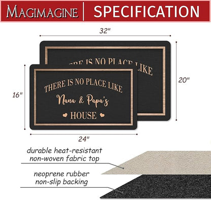 Custom Doormat with Family Name - Personalized Entryway Door Mat Front Door Mat for Outdoor Decor Entrance Mat Housewarming Gift with Anti-Slip Backing