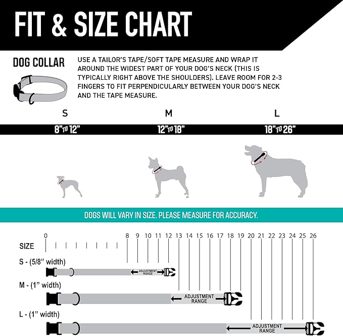 Wolfgang Heavy Duty, Adjustable Dog Collar with Quick Release Nylon Buckle for Walking & Training, WesternSky Print, Medium