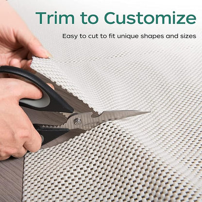 BAGAIL BASICS Non Slip Rug Pad Gripper 10 x 14 Feet Extra Thick Carpet Pads for Area Rugs and Hardwood Floors, Keep Your Rugs Safe and in Place