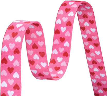 Dog Collar and Leash Set - Adjustable Heart Dog Collar - Love Theme - Perfect for Small Medium Large Dogs(Pink Heart Set,XS)