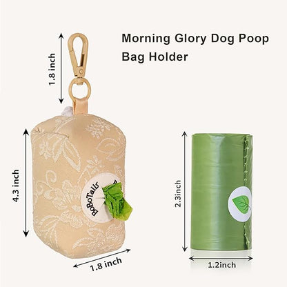 Dog Poop Bag Holder with Clip, Stylish Doggy Waste Bag Dispenser for Dog Leash, Durable Portable Poop Bag Carrier No Include Poop Bag Inside
