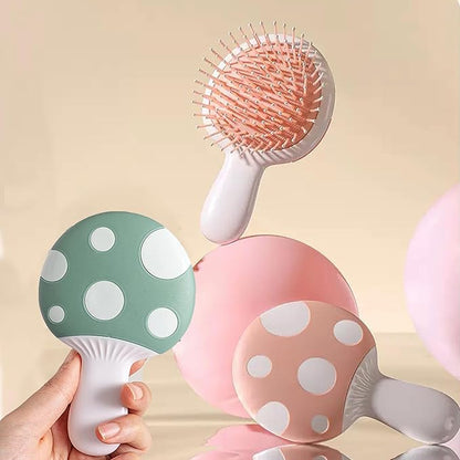 Small Dog Grooming Brush,Mushroom Shaped Puppy Brush Detangling Dog Hair Brushes for Wet or Dry - Perfect for Shih Tzus,Yorkies,Maltipoos - Ideal Puppy Hair Brushes for Maltese Small Breeds (Pink)