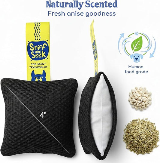 Race&Herd Original Dog Scent Training Kit, Scent Work Training Kit for Dogs - Nosework for Dog Mental Stimulation Agility Training Equipment for Dogs, Brain Games Smell Training Kit for Loss of Smell