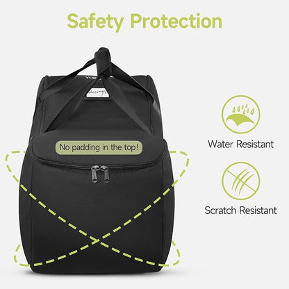 YOREPEK Infant Car Seat Travel Bag Compatible with Nuna Pipa Car Seat and Base, Fits for Doona Car Seat without Base, Padded Carseat Cover for Airplane Travel, Car Seat Bags for Air Travel, All Black