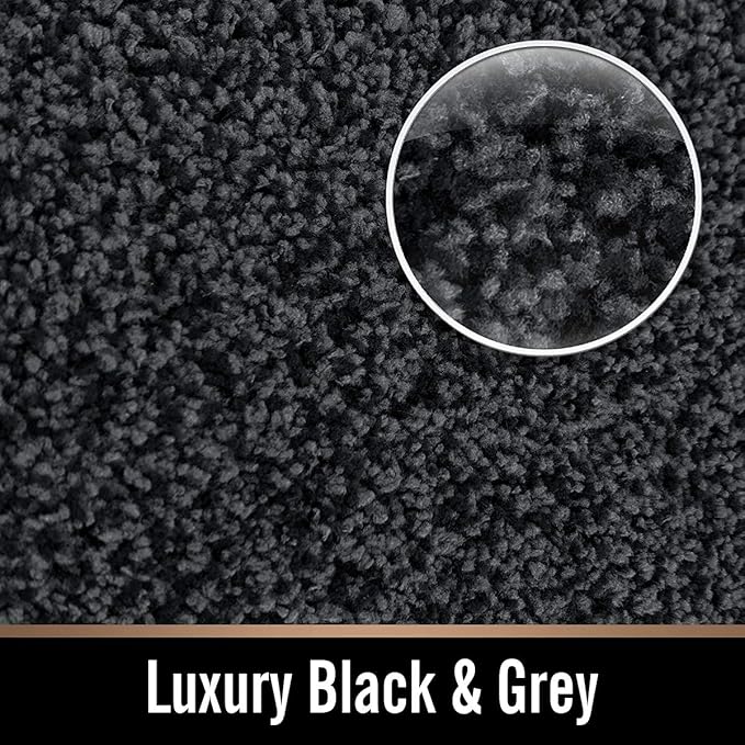 ITSOFT Dirt Trapper Indoor Door Mat & Entrance Rug for Wet Muddy Shoes and Pet Paws, Non-Slip Machine Washable, Shoe Scraper, Absorbent Welcome Dog Mat for Front Door, Entry Way (30x18, Dark Gray)