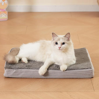 Self Warming Cat Bed Self Heating Cats Puppies Mat Pet Pad for Indoor Outdoor Pets with Non-Slip Bottom Washable (20x16 Inch)