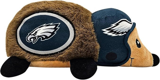 NFL Philadelphia Eagles Plush Hedgehog Toy for Dogs & Cats, Cool Soft Pet Toy for Fun and Interactive Play, Dog Chew Toy with Squeaker, Licensed Hot Pet Toy