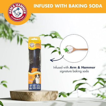 Arm & Hammer Deodorizing Pin & Bristle Dog Grooming Brush with Fragrance Transfer Technology – Scented 2-in-1 Dog Brush for Detangling & Shedding, Pet Brushes for Dogs, Sweet Lily & Vanilla - 2 Pack