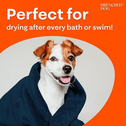 Microfiber Dog Bath Towel – Medium Dog Drying Towel (32 x 21.6 in) – Ultra Absorbent Pet Towel for Bath Time, Swimming & Rainy Walks