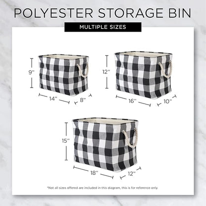 Bone Dry Pet Storage Collection Striped Paw Patch Bin, Small Rectangle, Navy