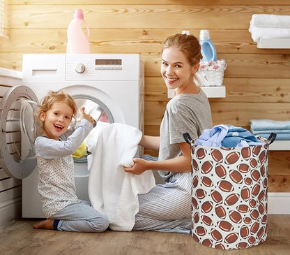 Football Kids Laundry Basket Baby Hamper Toy Storage Bin for Boys Room Decor Baby Nursery Hamper Gift Baskets