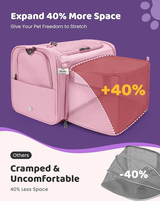 MIDOG Cat Carrier Soft for Small to Medium-Sized Cats,Up to 25 Lbs, TSA Airline Approved Soft Sided Pet Carrier