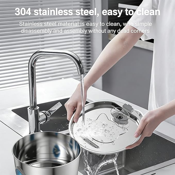 Dog Water Bowl Dispenser, 3.2l Triple Filtration System Circulating Water Flow Quiet Operation Dog Fountain Stainless Steel for Small to Medium-Sized Dogs and Cats & Multi-pet Home(1PCS)