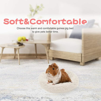 BWOGUE Hamster Bed,Round Velvet Warm Sleep Mat Pad for Hamster/Hedgehog/Squirrel/Mice/Rats and Other Small Animals