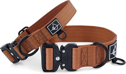 Made to ROAM Premium Dog Collar - Adjustable Heavy Duty Nylon Collar with Quick-Release Metal Buckle (Nevada Evening, Classic Size 5)