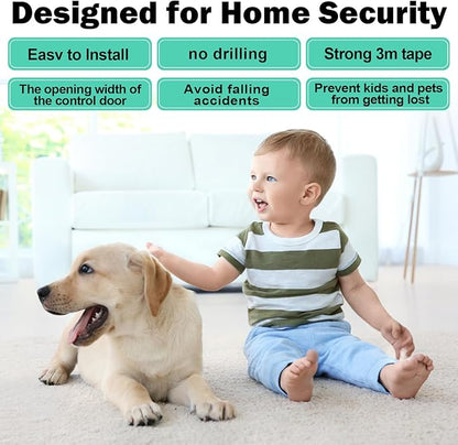 Sliding Door Lock, 2 Pack Child Safety Sliding Glass Door Lock for Sliding Glass Doors, Sliding Windows, Sliding Closet, etc. Easy to Installation Provides More Security for Your Baby and Pets
