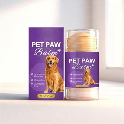Safe Dog Paw & Nose Balm, Fermented Coconut Oil Pet Balm, Soothes Dry Cracked Paws Nose Elbows for Dogs & Cats, Horse Hoof & Joint Care, French Bulldogs & All Breeds 1.06oz（30g）