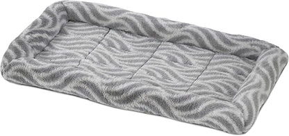 MidWest Homes for Pets QuiteTime Deluxe Wave Bolster Bed for Small Dogs; Easily Machine Wash and Dry; Gray; 22"; 40222-WVGY