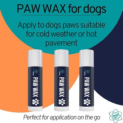 Paw Wax 3 Sticks - Paw Soother for Dogs - Paw Pad Moisturizer - Dog Paw Cream - Cat Paw Balm or Snout Soother for Dogs