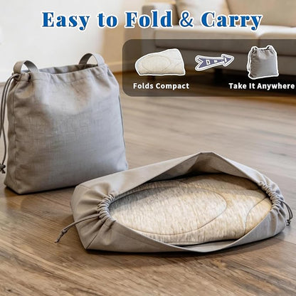 Dog Cooling Mat Self Coolings Foldable Cooling Pad for Dog in Summer Coolings Mat for Dogs and Cats Machine Washable (Dog Paw, Large-36 L x 32" W)
