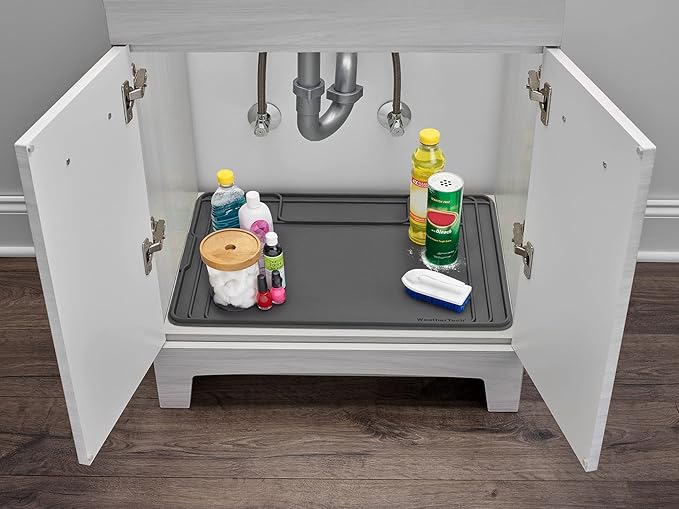 WeatherTech Single High Pet Feeding System w/Plastic Dog/Cat Bowls - 10" High Stand Dark Grey (PSH6410DGDG)
