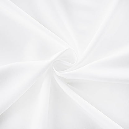 NICETOWN White Privacy Sheer Long Curtains 78 Inch Length for Bedroom Living Room 2 Panels Set Non-See-Through Semi Sheer Curtains Light Filtering Window Drapes, 42" W