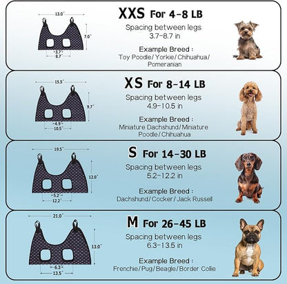 Supet Dog Grooming Hammock Harness for Dogs Cats, Relaxation Pet Nail Clipper Hammock, Restraint Dog & Medium Animal Leashes Sling for Groomingk for Nail Trimming (Black Currant, M)