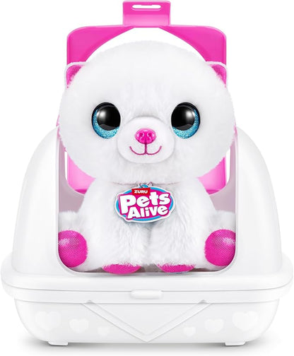 Pets Alive Pet Shop Surprise S3 Puppy Rescue (Pomeranian) by ZURU Surprise Puppy Plush, Ultra Soft Plushies, Compound Surprises Inside, Interactive Toy Pets, Electronic Speak and Repeat (Series 3)