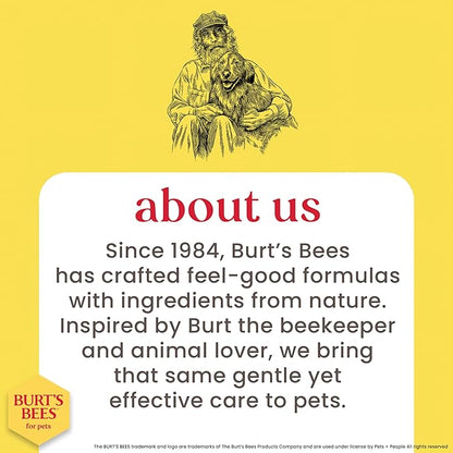BURT'S BEES FOR PETS Cat Dander Remover Wipes, Unscented Soft Grooming Cloths with Colloidal Oat Flour + Aloe, Helps Reduce Flaking Between Baths for Cats & Kittens, 50 Count - Pack