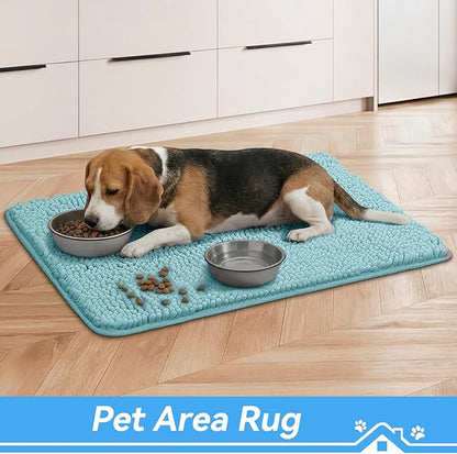 Bcoimo Super Absorbent Dog Door Mat, 36"*24" Anti Slip Mat for Muddy Paws, Pet Rugs for Dirty Paws Washable That Absorbs Moisture and Dirt, for Dog Cage and Pet Resting Carpet