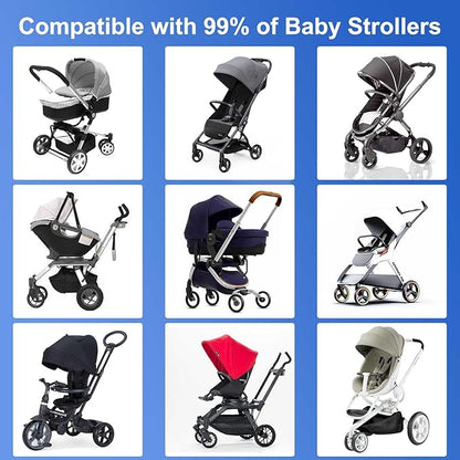 4 Pack Stroller Hooks – Multifunctional Clips for Bags, Diaper Bags, Purse & Backpack. Universal Fit for Strollers, Bikes, Shopping Carts, Wheelchairs, Pet Strollers & Walkers