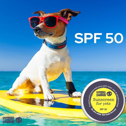 SPF 50 Sun Protection Balm For Pets 30 ML in Tin | Moisturising Sunscreen For Dogs And Cat Non-Toxic Formula Nose and Dog Paw Balm Sunblock Cream | puppy Sun Protection