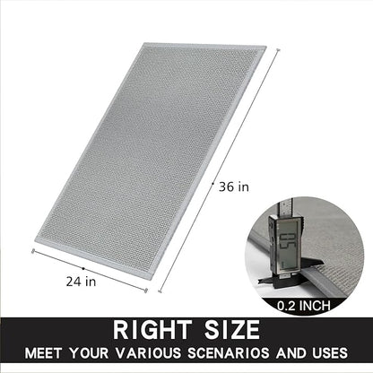 Kitchen Mat 1 PCS, Cushioned Non Slip Rugs for Kitchen Floor, Absorbent Runner Comfort Standing Mats Washable for Kitchen, Office, Home (Grey, 24"x36")
