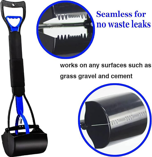 ienjoyed 2-Pack Pooper Scooper for Large Small Dogs Heavy Duty, 28" Long Handle Poop Scoop for Yard, Grass, Gravel, Dog Poop Grabber with High Strength Material and Durable Spring