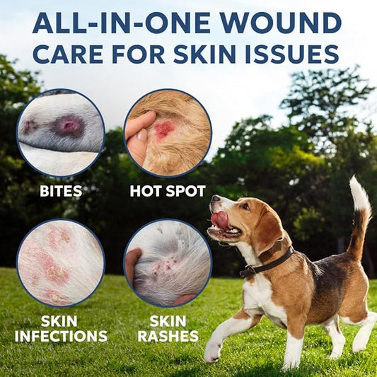 Forticept Maxi-Wash Hot Spot Cleansing Spray Treatment, Wound Care & Itch Relief Spray for Dogs and Cats. Relives Scratching, Rashes, Sores, Itchy Skin and Paw Licking 8 oz