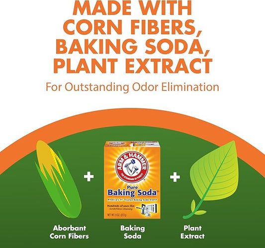 ARM & HAMMER Naturals Clumping Cat , Litter Odor Control, Multi Cat Litter, 18 lb. Bag