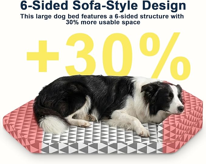 Orthopedic Dog Beds forMedium Dogs, Pet Bed with Sides,Removable Bolsters & cleanable Cover，M
