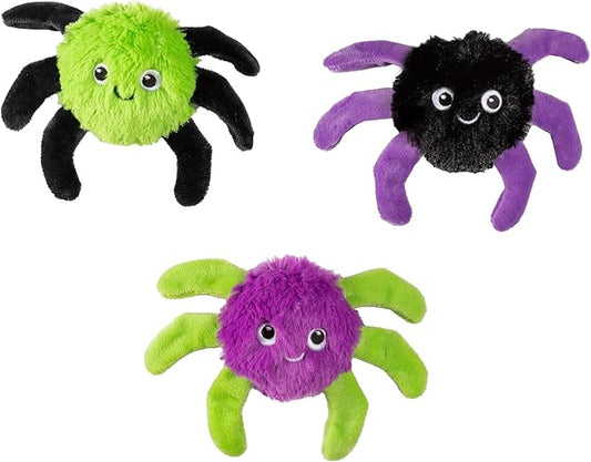 Fringe Studio Pet Toy, Webbed in Mischief Plush Dog Toy 3 PCS Set, PetShop Collection (662190)
