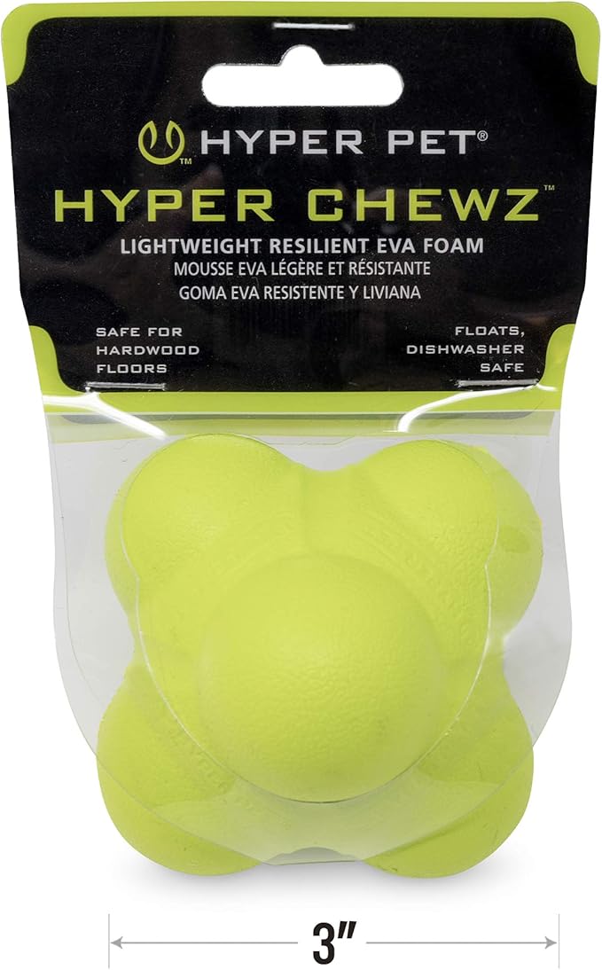 Hyper Pet Fetching Dog Toys - Throwing Bumpy Ball Dog Toy Made with EVA Foam - Lightweight & Floats on Water