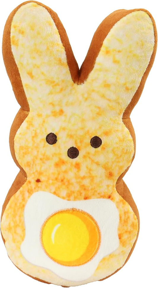 Animal Adventure | 9" Hash Browns Brunch Shaggy Bunny Peeps Plush | Easter Basket Stuffed Animals for Kids | Marshmallow Candy | Huggable Soft Plushie Stuffers Buddy Toy | Collectable Gifts | Aged 3+