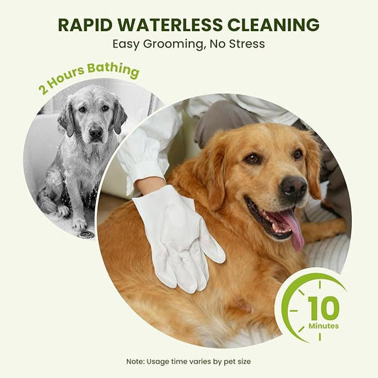 36PCS Hypoallergenic Pet Glove Wipes for Dogs & Cats - Quick Clean & Deodorizing Between Baths & Travel | Dog Washing Wipes for Fur, Butt, Paws, Eyes & Ears| Cat Cleaning Gloves for Grooming & Bathing