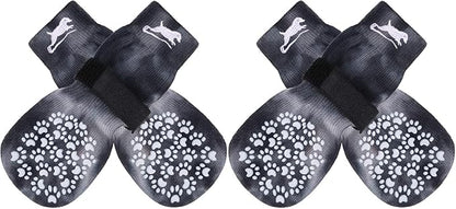 EXPAWLORER Anti Slip Dog Socks to Prevent Licking Paws, Dog Shoes for Hot Pavement, Dog Booties for Small Medium Large Senior Dogs, Traction Control Boots & Paw Protectors for Hardwood Floors