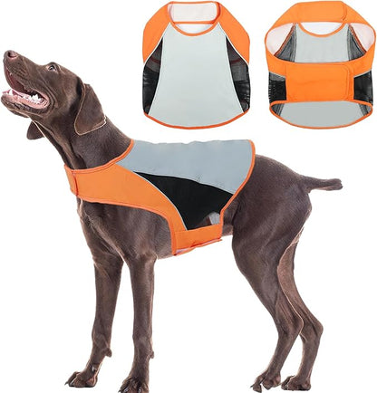 Nanaki Reflective Dog Vest-High Visibility Orange Dog Hunting Vest, Safety Gear for Outdoor Activities Walking Hunting Hiking