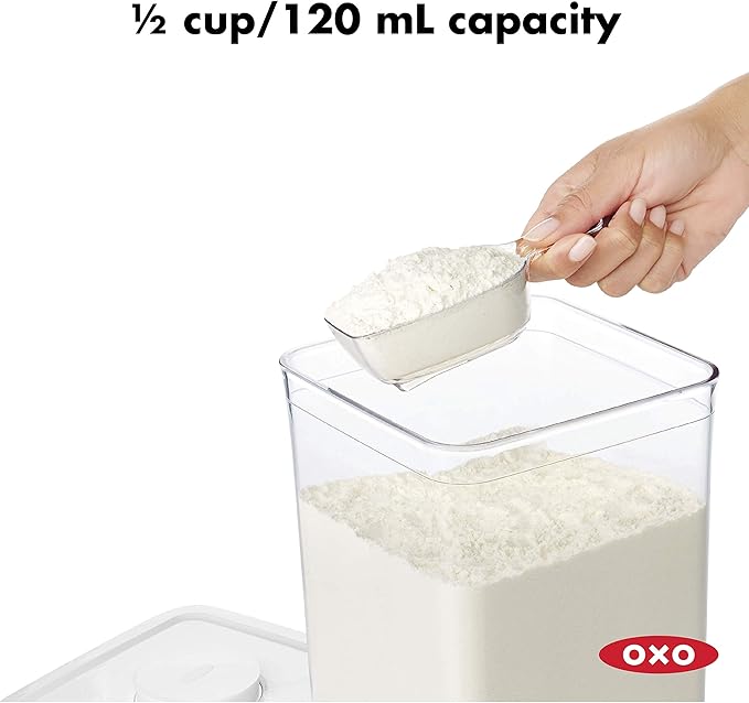 OXO Good Grips POP Container 1/2 Cup Scoop, Clear