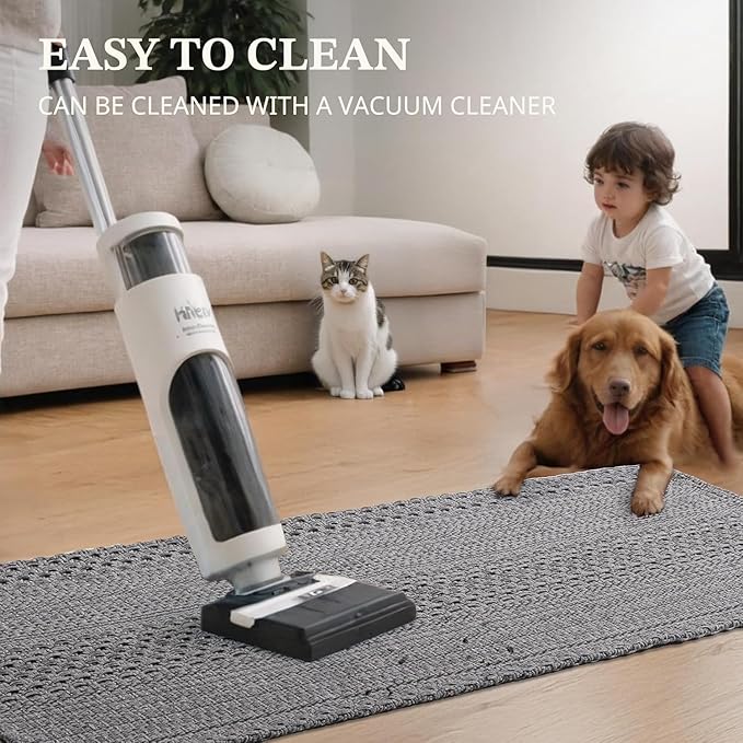 Runner Rug – Boho 2x6 ft Hallway Runner Rug Washable Non-Slip Entryway Rug with Rubber Backing, Grey, Machine Washable, Durable Hand-Woven Design for Home & Kitchen